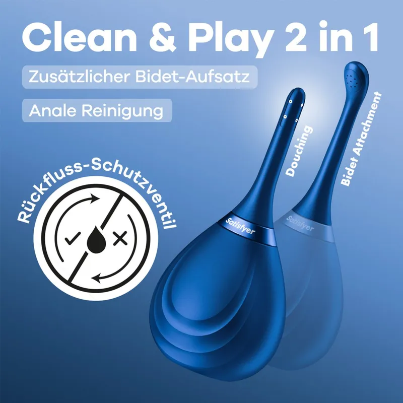 Satisfyer Satisfyer Clean & Play 2 in 1, 180 ml, Dunkelblau, – Produktbild 1 von 1