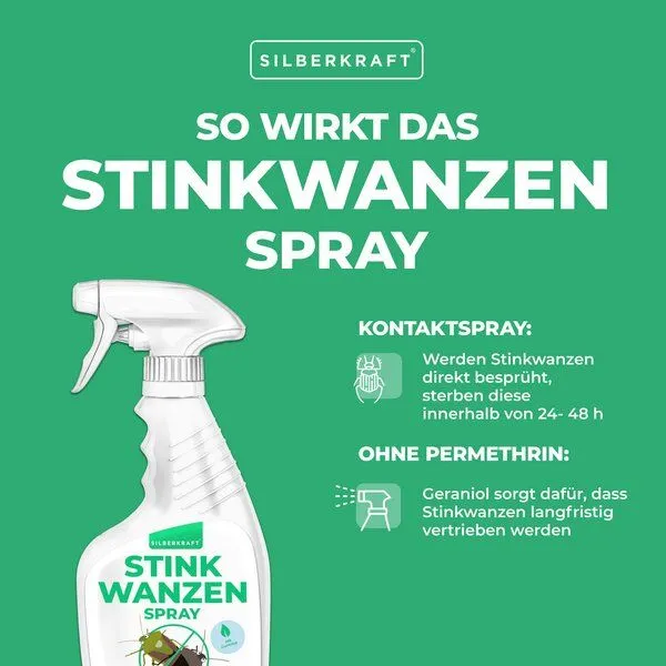 Silberkraft Silberkraft Stinkwanzen Bekämpfung Spray 500 ml - gegen Schaben, Wanzen und andere Ungeziefer – Produktbild 3 von 4
