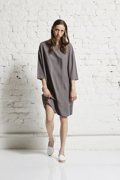 Wunderwerk Wunderwerk Oversize dress tencel, Taupe, – Produktbild 2 von 3