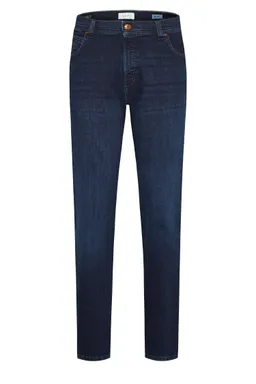 Bugatti Jeans aus Premium Denim mit Stretch und Reißverschluss in marine – Produktbild 1 von 1