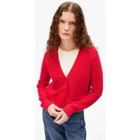 ARMEDANGELS ARMEDANGELS MENAAL LINKS LINKS Damen Strickjacke aus Bio-Baumwolle, Mars red, – Produktbild 1 von 1