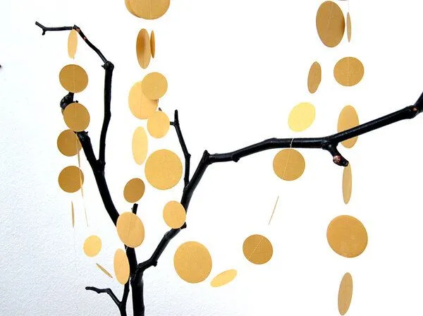 renna deluxe renna deluxe Girlande Punkte in Gold – Produktbild 4 von 4