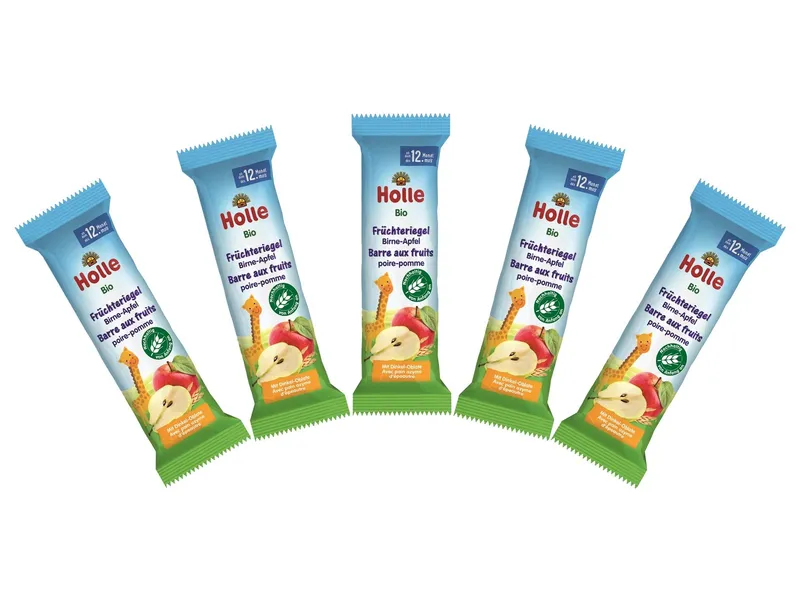 Holle Holle Bio Früchteriegel, 5 x 25 g Apfel-Birne – Produktbild 1 von 2