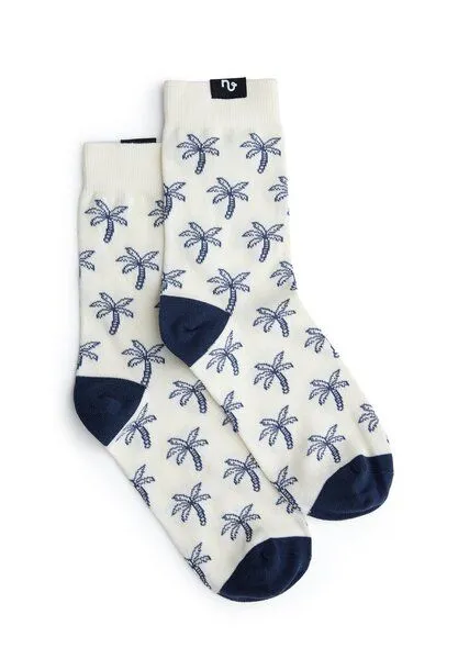Natural Vibes Natural Vibes Palmen Socken Bio GOTS | Bunte Socken | Herren Damen Socken – Produktbild 3 von 3