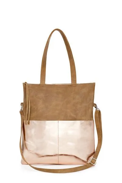 ELEKTROPULLI Ledertasche MARA von ElektroPulli, Braun/kupfer, – Produktbild 1 von 4