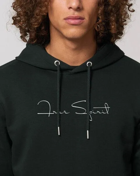 Human Family Human Family Bio Unisex Hoodie - "Charmer - Free Spirit" in verschiedenen Farben, Schwarz, – Produktbild 4 von 4