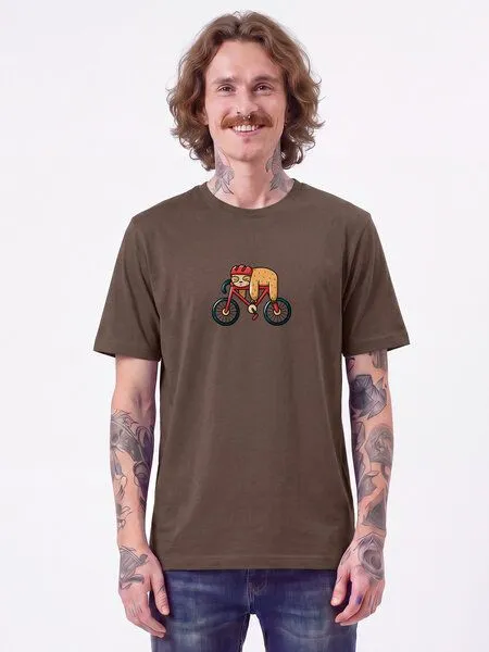 watapparel watapparel T-Shirt Unisex Sloth, Mocha, – Produktbild 2 von 2