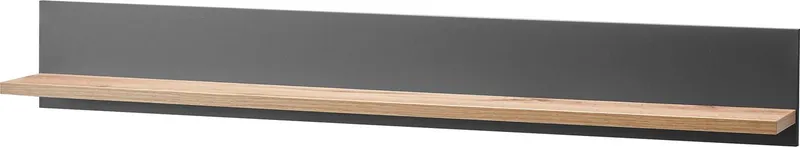 OTTO home Wandregal Westminster, Wandboard im Landhausstil, Hängeregal, Wandhalter, mit Ablagefach, vielseitig einsetzbar, 138 cm breit, Grau, – Produktbild 2 von 5
