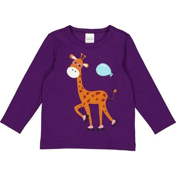 Fred's World by Green Cotton Fred's World by Green Cotton Langarm-T-Shirt Giraffe, Lila, – Produktbild 1 von 1