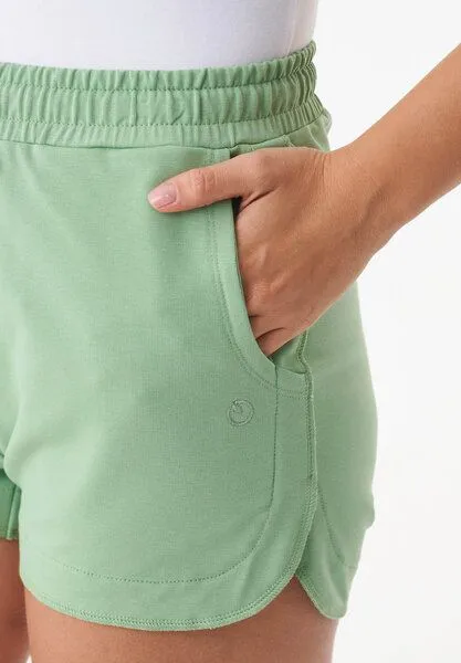 ORGANICATION ORGANICATION SANNDRA | Leichte Sweatshorts aus Bio-Baumwolle, Mineral green, – Produktbild 4 von 4