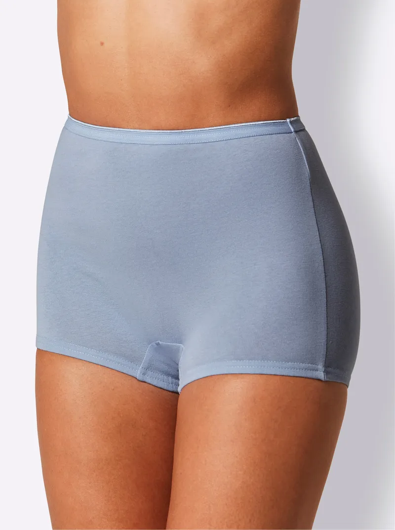 wäschepur Panty 2x bleu-geringelt + 2x bleu, 2x bleu-geringelt + 2x bleu, – Produktbild 1 von 3