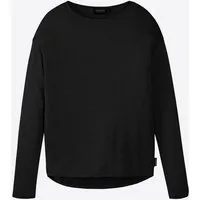 recolution Damen Longsleeve aus LENZING ECOVERO Viskose - FUCHSIA - recolution, Black (schwarz), – Produktbild 1 von 1
