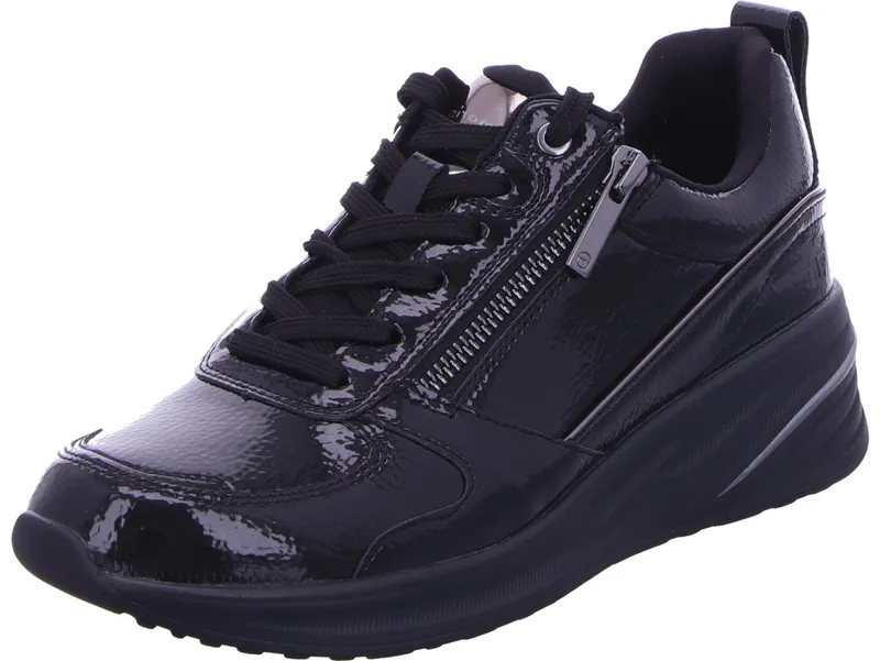 Tamaris Tamaris Wedgesneaker 100% vegan, Schwarz, – Produktbild 2 von 8