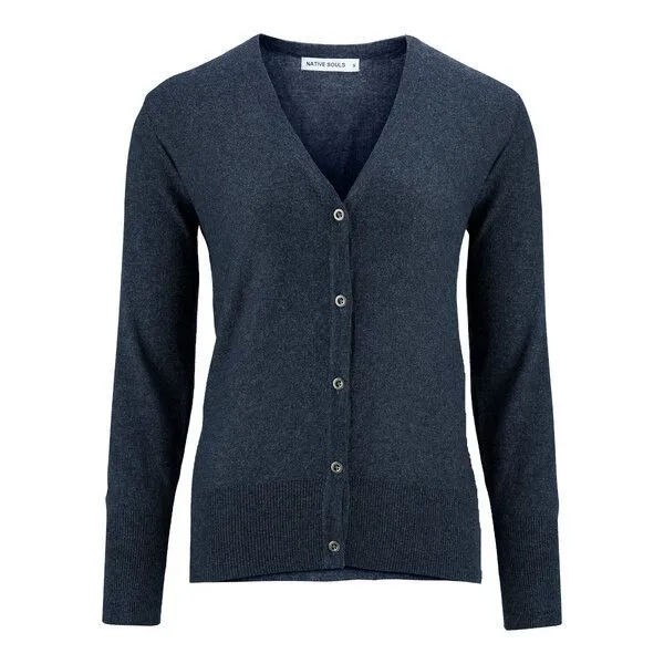 NATIVE SOULS NATIVE SOULS Strick Short-Cardigan Damen, Navy, – Produktbild 1 von 4