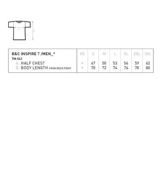 B&C Collection B&C Collection Inspire T-Shirt / Herren Rundhals 140 gr /m², Urban orange, – Produktbild 1 von 3