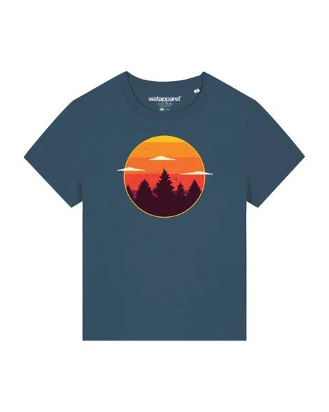 watapparel watapparel T-Shirt Frauen Sunset forest, Stargazer, – Produktbild 1 von 3