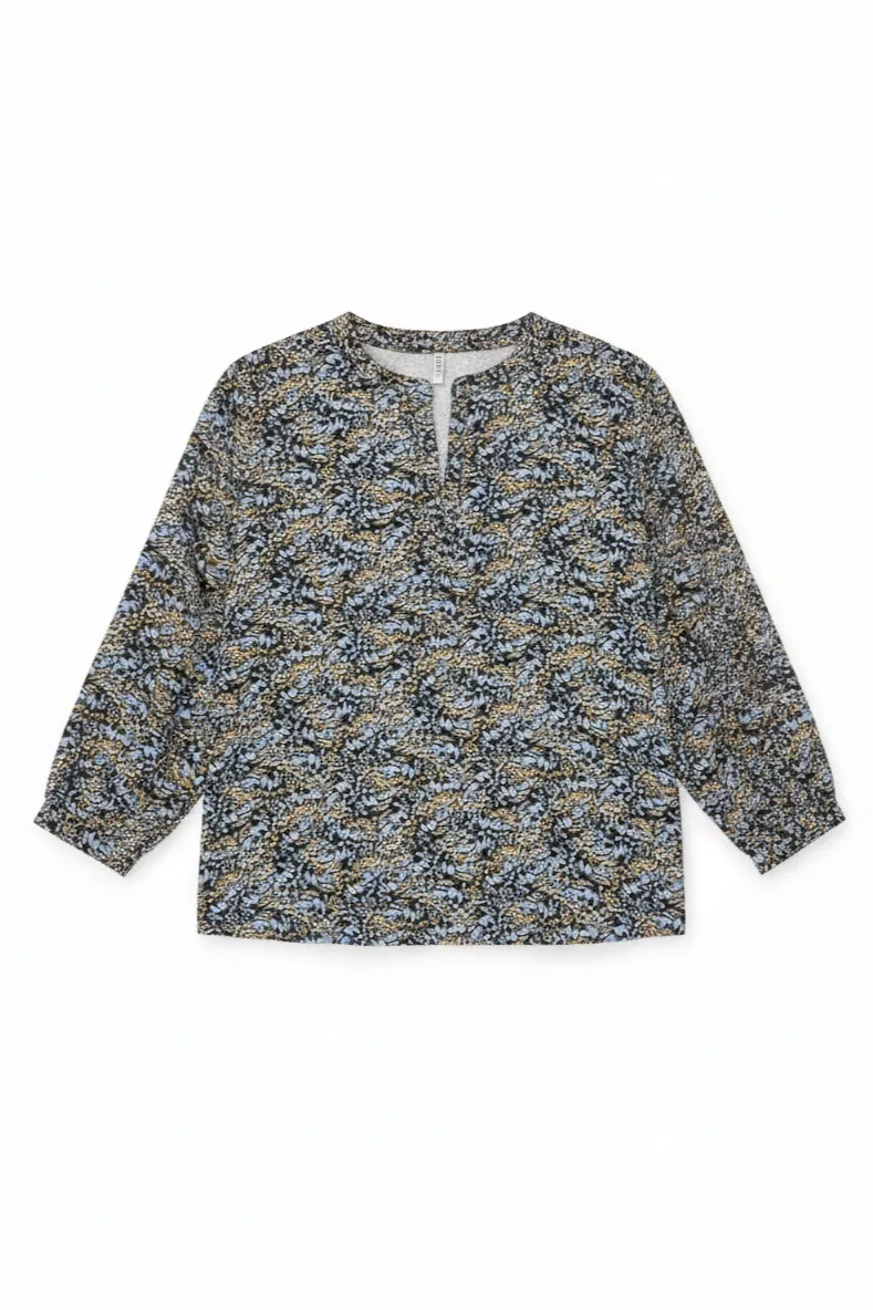 WiDDA WiDDA Damen vegan Bluse Monya Butterfly Mit Fledermausärmeln, Blaugrün/Braun, Schwarz, – Produktbild 1 von 1