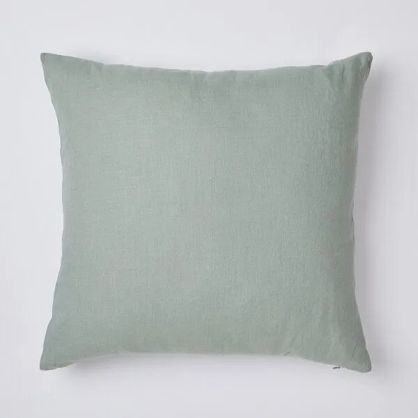 By Native By Native Kissenhülle 100% Leinen 50x50 cm, Grünblau, – Produktbild 1 von 4