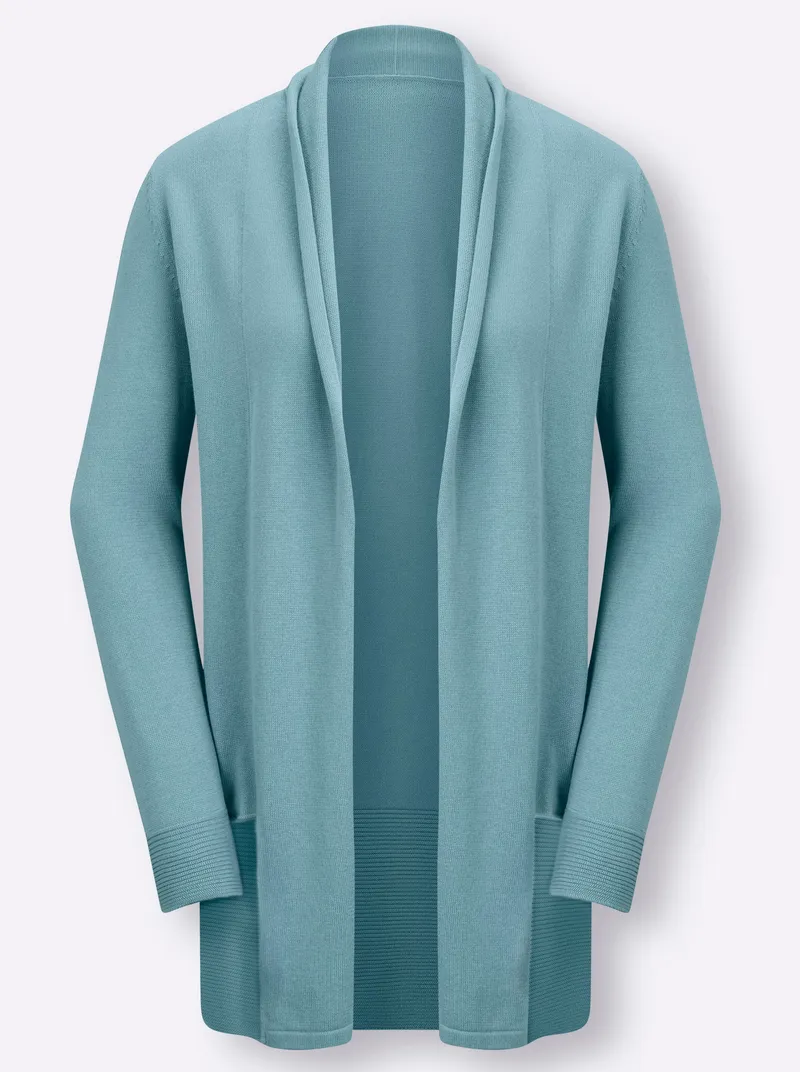 Witt Longstrickjacke, Wintertürkis, – Produktbild 2 von 2
