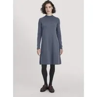hessnatur hessnatur Strick Kleid Relaxed aus TENCEL Lyocell mit Bio-Baumwolle, Schieferblau, – Produktbild 1 von 1