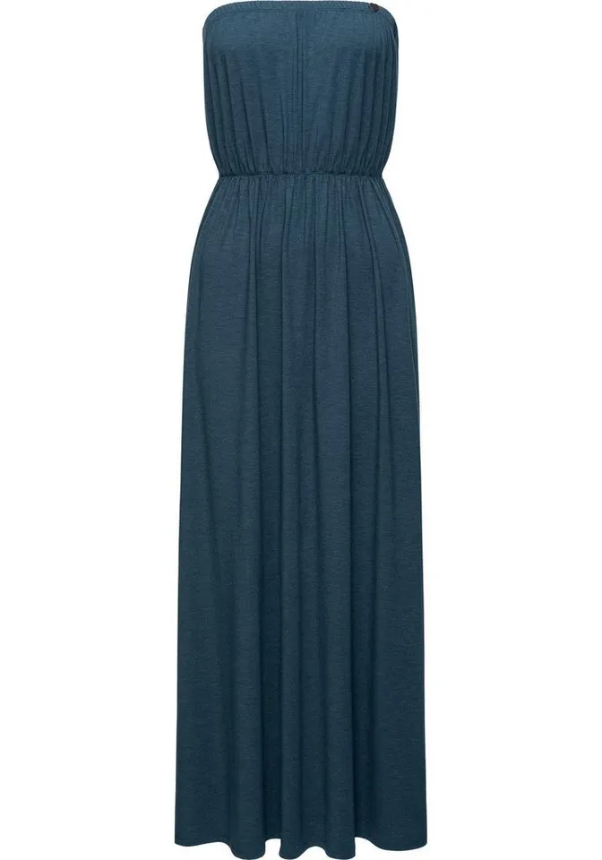 ragwear ragwear Sommerkleid Awery stylisches Damen Bandeaukleid mit Taillen-Gummizug, Blau, – Produktbild 2 von 2