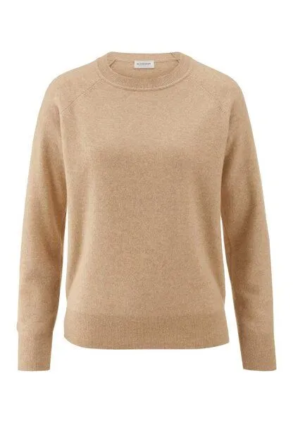 hessnatur hessnatur Strick Pullover Relaxed aus Cashmere mit Recycling-Anteil, Goldsand, – Produktbild 3 von 4
