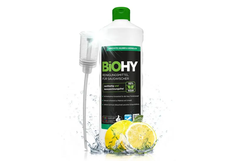 BiOHY Reinigungsmittel für Saugwischer 1 x 1 Liter Flasche Reinigungstabletten (1-St) – Produktbild 1 von 4
