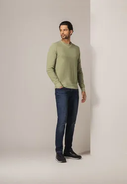 State of Art State Of Art Pullover Structure V-Ausschnitt Grün - Größe 3XL – Produktbild 1 von 1