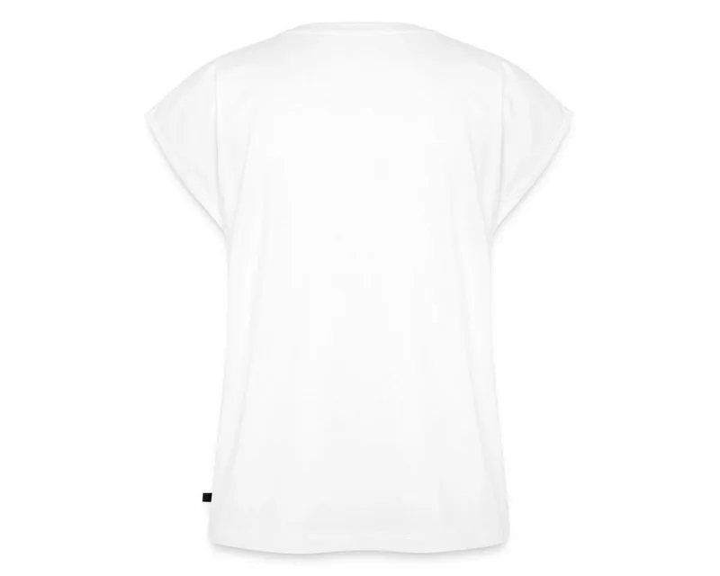 Spreadshirt T-Shirt Peanuts Snoopy Happy Damen Casual Relaxed T-Shirt (1-tlg) Lässige Passform, Weiß, – Produktbild 4 von 5