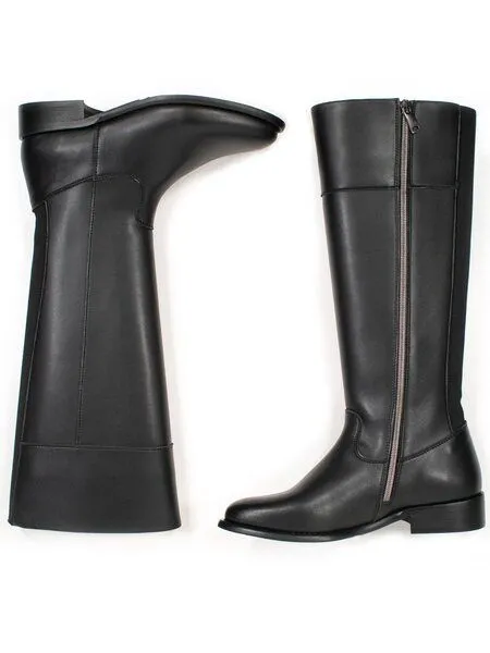 Will's Vegan Shop Will's Vegan Shop Kniehohe Stiefel, Schwarz, – Produktbild 1 von 1