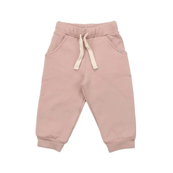 Walkiddy Kinder Baggy Hose GOTS zertifiziert, Bio-Baumwolle, rosa, „Cat Pink“, weich, elastischer Bund – Walkiddy, Pink, – Produktbild 1 von 2