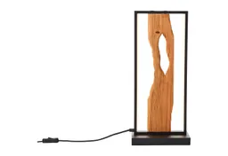 Brilliant Brilliant LED Tischleuchte Chaumont, LED fest integriert, Warmweiß, Höhe 50 cm, 940 lm, Aluminium/Metall/Holz, schwarz/holz – Produktbild 1 von 1