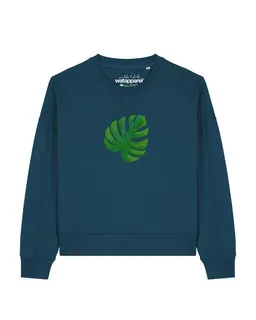 watapparel watapparel Sweatshirt Frauen Monstera 2.0 – Produktbild 1 von 1