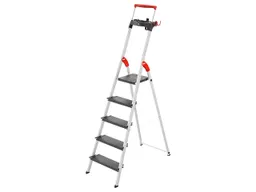Hailo Hailo L100 TopLine, Alu-Sicherheits-Stehleiter, 5 Stufen – Produktbild 1 von 1