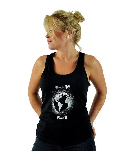 Human Family Human Family Schwarzes Top mit Racerback aus Bio-Baumwolle mit großem Druck – Produktbild 1 von 4