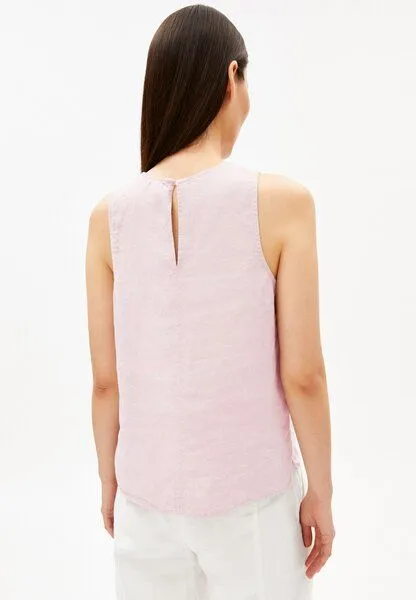 ARMEDANGELS ARMEDANGELS PURE LINO Damen Bluse aus 100% Leinen, Pink mist, – Produktbild 2 von 4