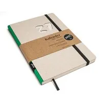 tyyp tyyp Wochenplaner 2027 – Taschenkalender A5 aus Recyclingkarton – grau, vegan & handgefertigt, Grün, – Produktbild 1 von 1