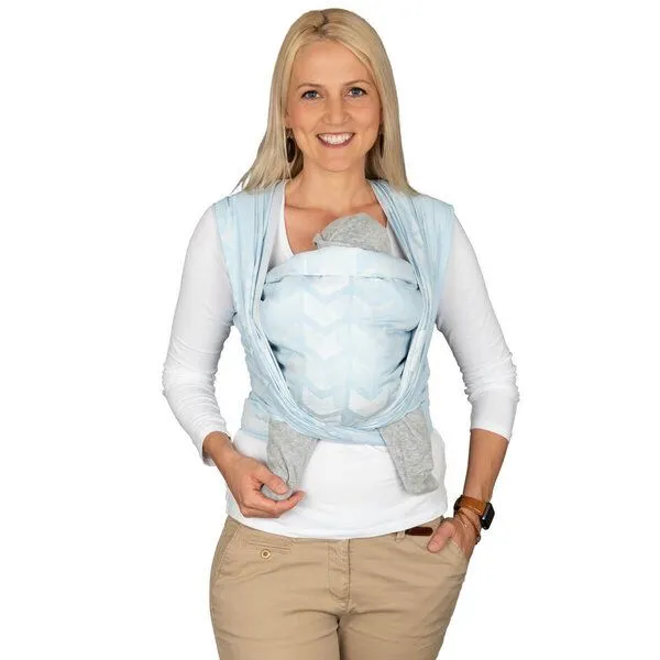 Hoppediz Hoppediz Babytragetuch - Gewebtes Tragetuch kbA, Amsterdam aqua, – Produktbild 1 von 4