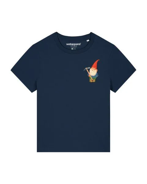 watapparel watapparel T-Shirt Frauen Gartenzwerg, French navy, – Produktbild 1 von 3