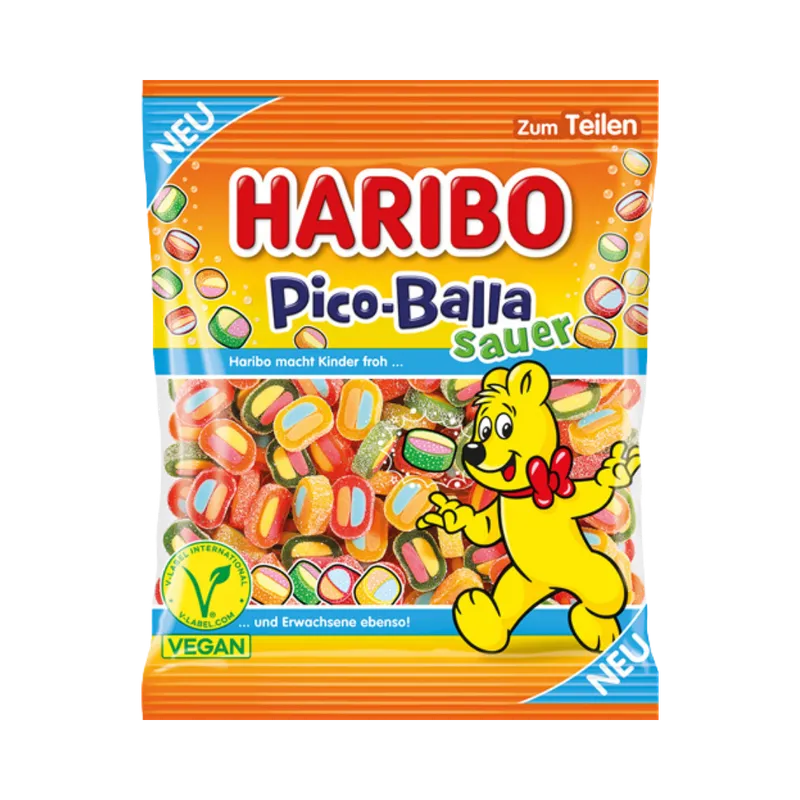 Haribo Haribo Pico Balla sauer, vegan, 160g – Produktbild 1 von 1