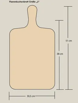 Die Schreiner Christoph Siegel Die Schreiner Christoph Siegel Flammkuchenbrett - formschön & praktisch - 3 Größen wählbar 5er Set – Produktbild 1 von 1