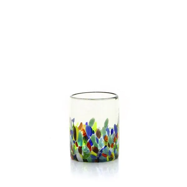 GLOBO Fair Trade GLOBO Fair Trade Glas REFRESCO aus Recyclingglas, mundgeblasen, Confeti, – Produktbild 1 von 1