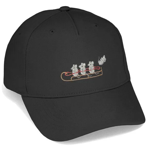 LIGARTI Bestickte Cap – Mausflug – LIGARTI Tiermanufaktur, Schwarz, – Produktbild 1 von 4
