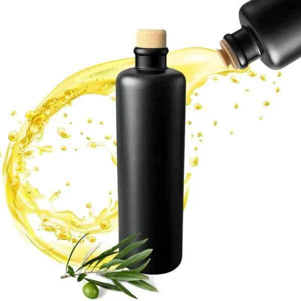 mikken mikken Ölflasche 500 ml aus Steinzeug – matt schwarz mit Ausgießer & Holzdeckel – Produktbild 1 von 4