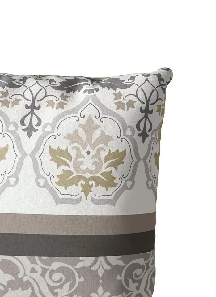 OTTO home Bettwäsche Cremona in Gr. 135x200, 155x220 cm u.a. Bettwäsche-Set mit Ornamenten, Linon, 3 teilig, romantische Bettwäsche in verschiedenen Qualitäten, ab Gr. 135x200 cm, Beige, – Produktbild 4 von 5
