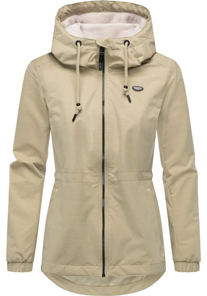 ragwear ragwear Outdoorjacke Dankka Tech Stylische Damen Übergangsjacke aus wasserdichtem Material, Braun, – Produktbild 2 von 5