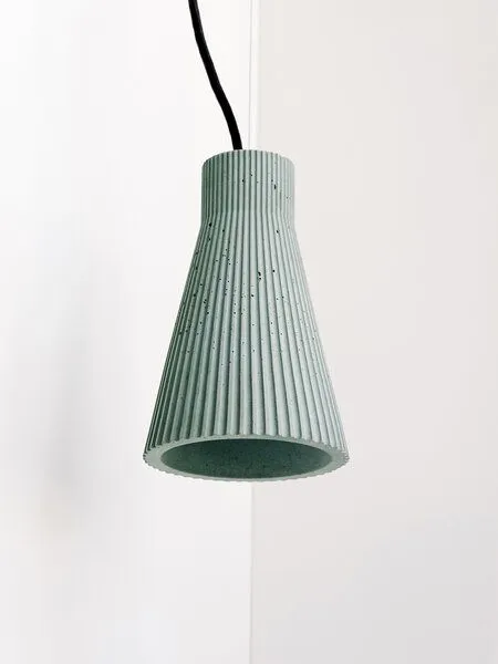 GANTlights Hängelampe plissiert GANTlights S1, Jade, – Produktbild 1 von 4