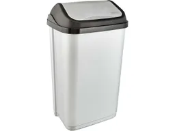 Keeeper keeeper Abfalleimer "Swantje" mit Schwingdeckel, 50 l, silber – Produktbild 1 von 1