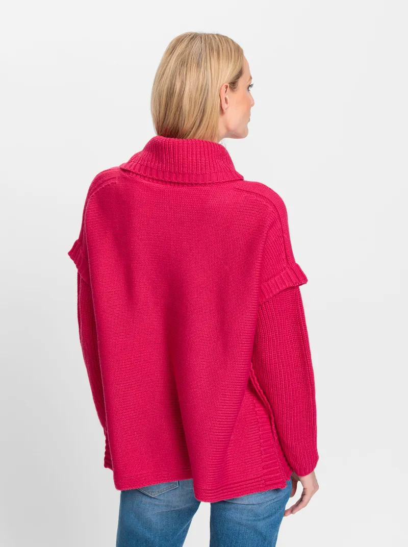 heine heine Rollkragenpullover pink, Pink, – Produktbild 1 von 2