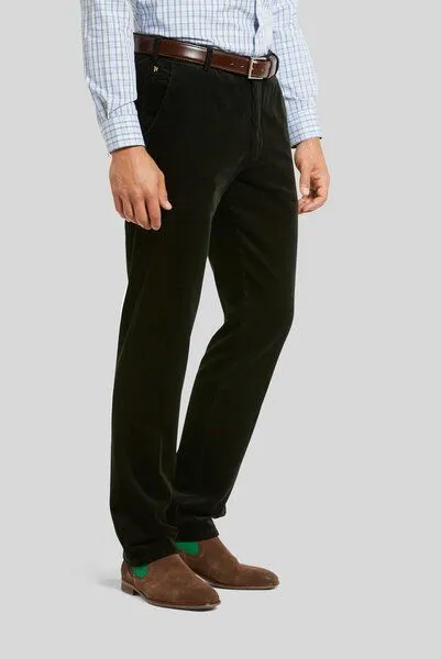 Meyer MEYER Superstretch Premium Cord Chino, Grün (dunkelgrün), – Produktbild 1 von 4